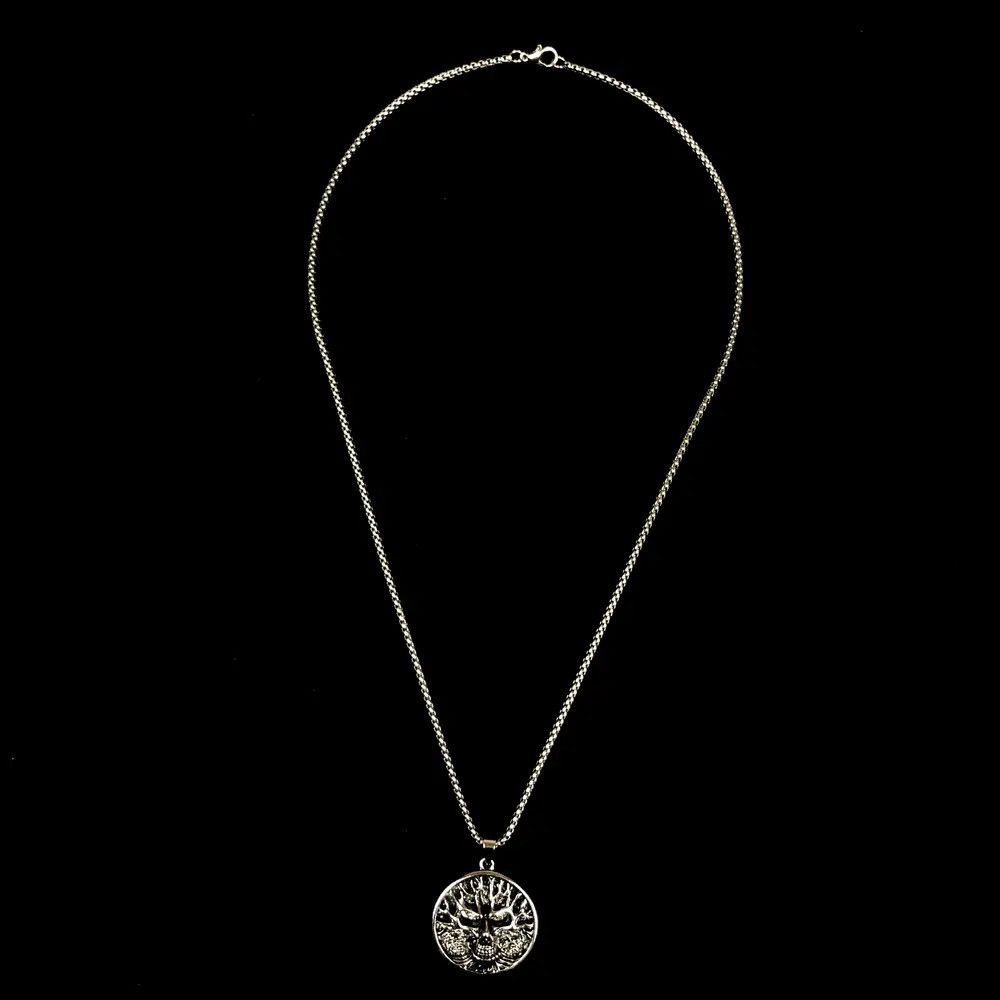 Jewelry Skull Necklace Punk Chain Opium Style Size ONE SIZE - 3 Thumbnail