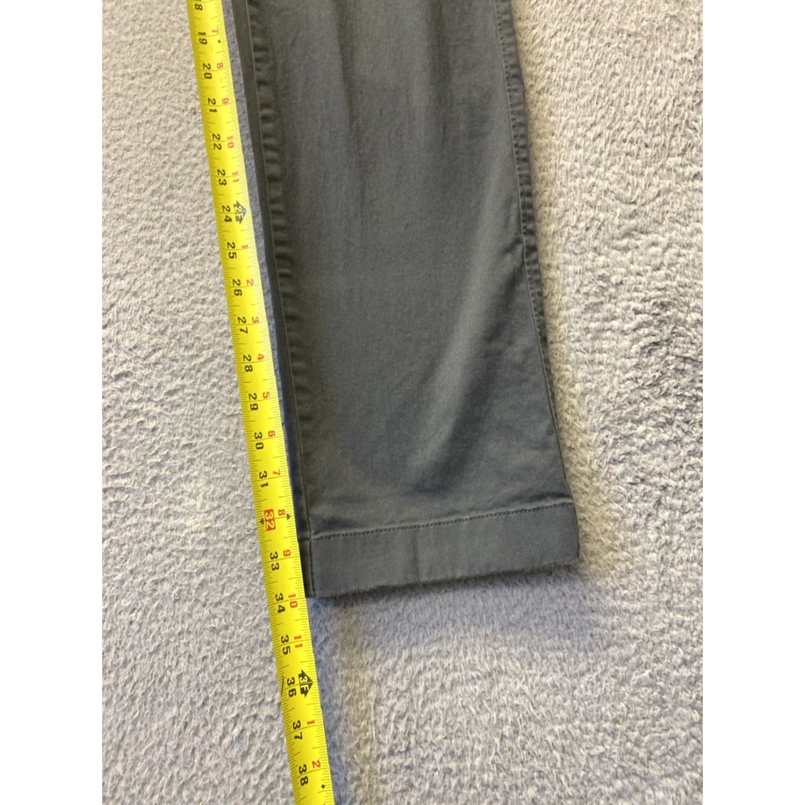 J.Crew J.Crew Chino Pants 32x34 GRAY Cotton Straight Leg /0605 Size US 32 / EU 48 - 4 Thumbnail