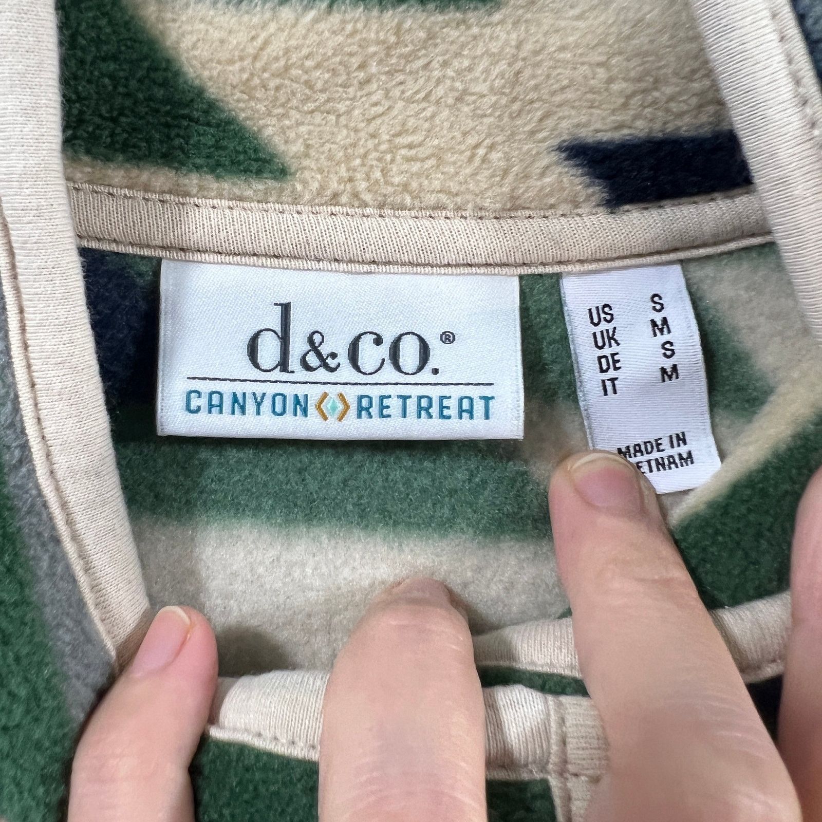 Other Denim & Co. Canyon Retreat Southwest Printed Fleece Jacket Size S / US 4 / IT 40 - 3 Thumbnail