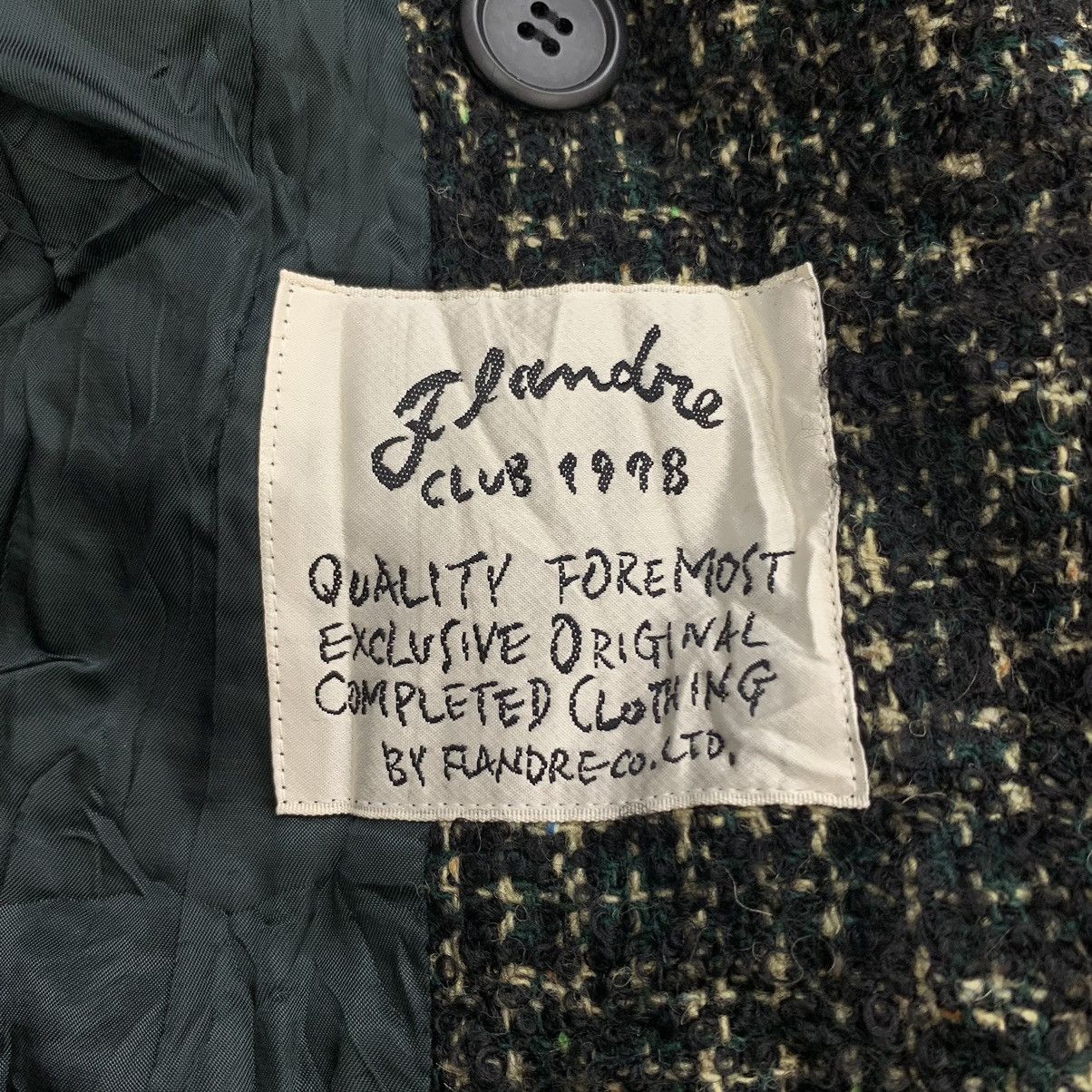 Japanese Brand × Vintage Vintage FLANDRE CLUB 1998 Japanese Brand Tweed Coat Size M / US 6-8 / IT 42-44 - 4 Thumbnail