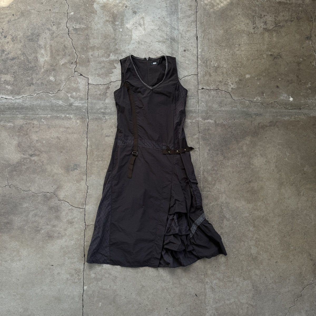 Beauty Beast Vintage I&M Nylon Bondage Pocket Maxi Dress Size S / US 4 / IT 40 - 1 Thumbnail
