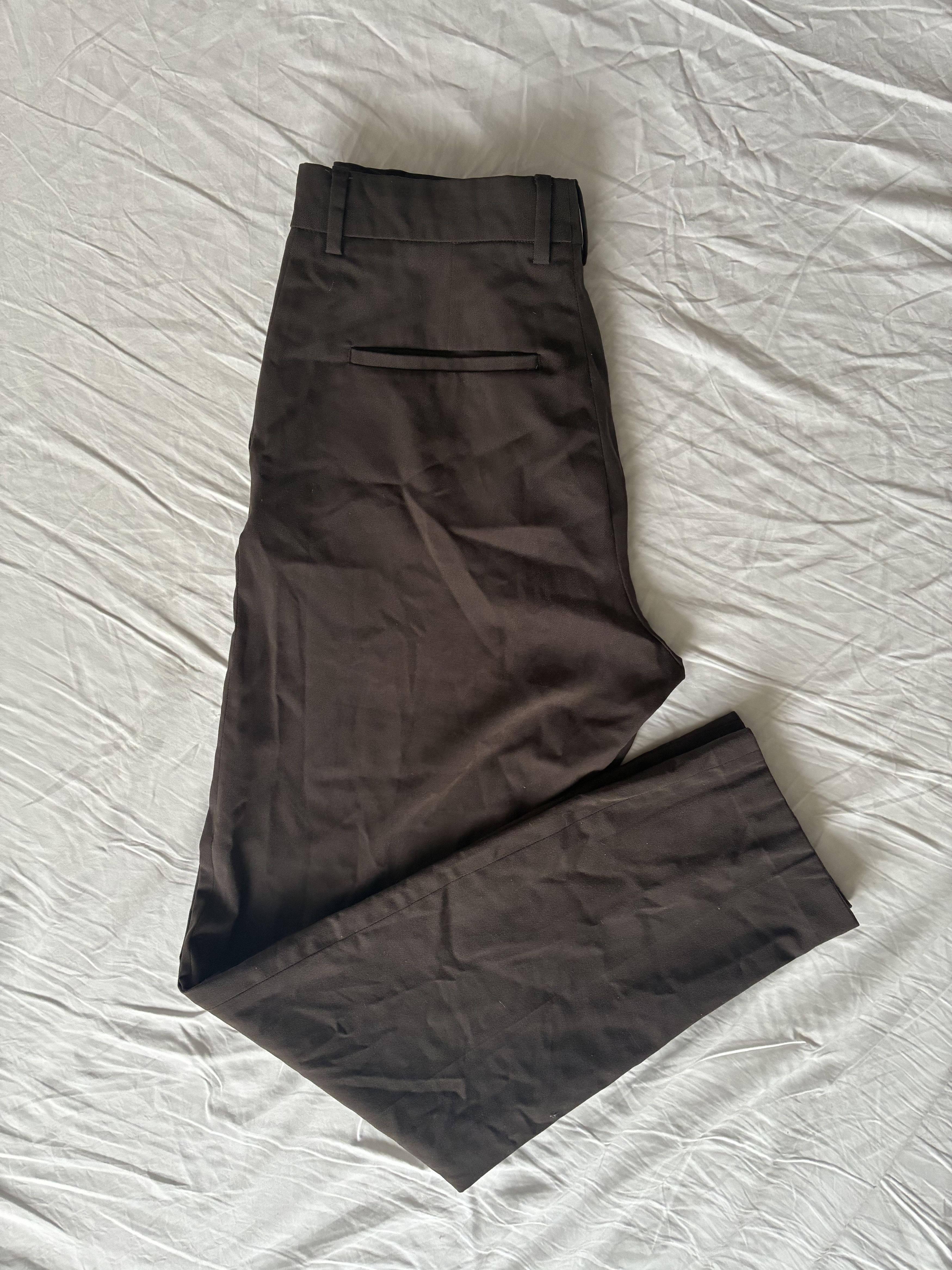 Filippa K Filippa K Justin Wool Trouser In Dark Oak, Size 46 Size 46R - 4 Thumbnail