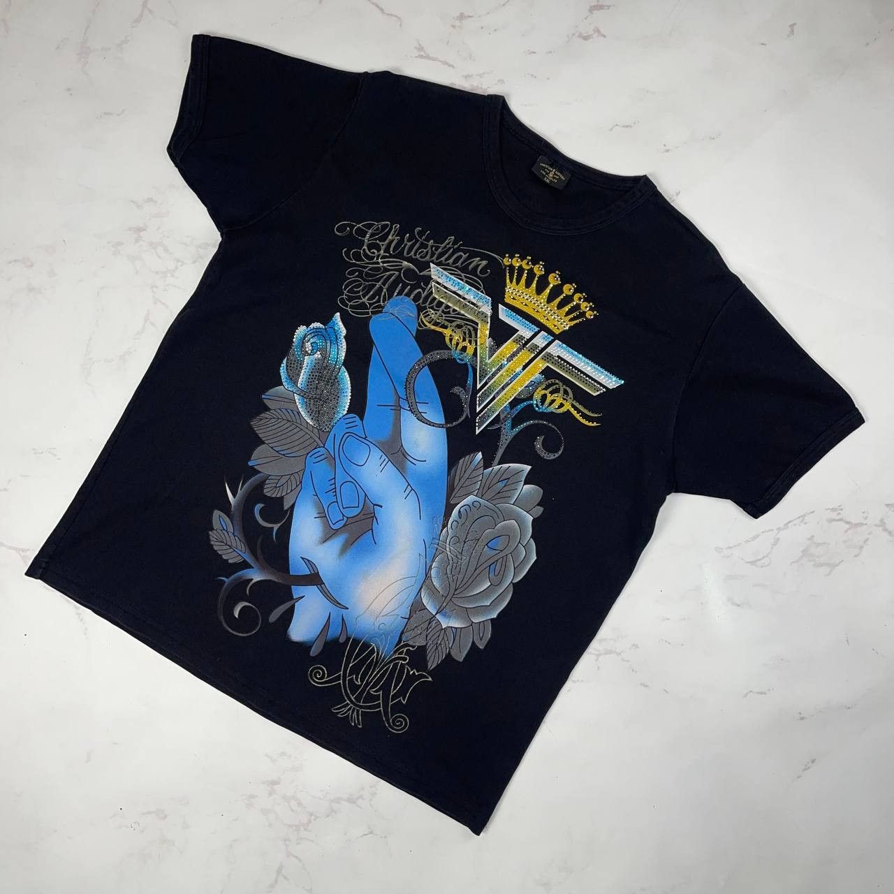 Christian Audigier Christian Audigier × Ed Hardy × Streetwear T-shirt Size XXL Size US XXL / EU 58 / 5 - 2 Thumbnail