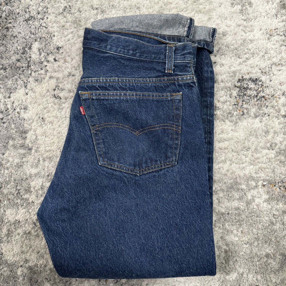 Japanese Brand × Levi's × Vintage Vintage 80s Levi’s 501 button fly made in USA dark wash Size US 36 / EU 52 - 1 Thumbnail
