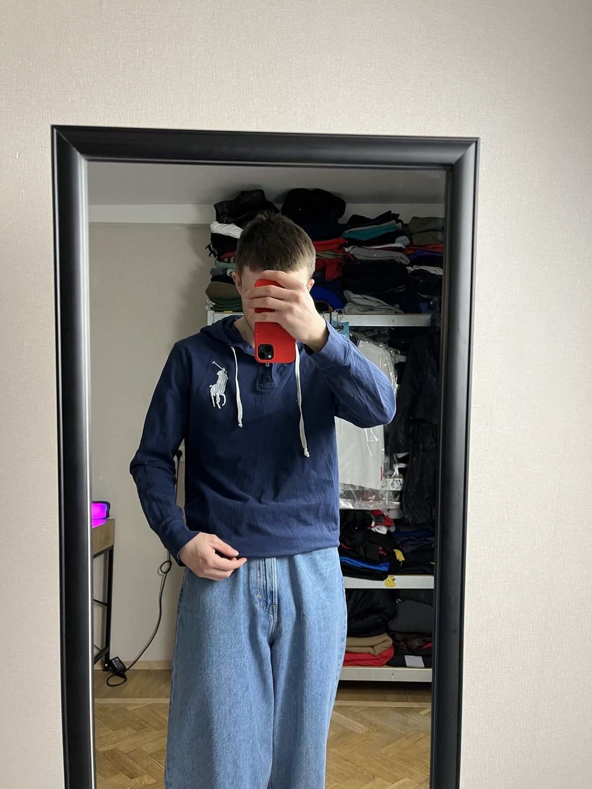 Polo Ralph Lauren × Vintage Vintage Y2K Polo Ralph Lauren #3 Embroidered Logo Hoodie Size US L / EU 52-54 / 3 - 2 Thumbnail