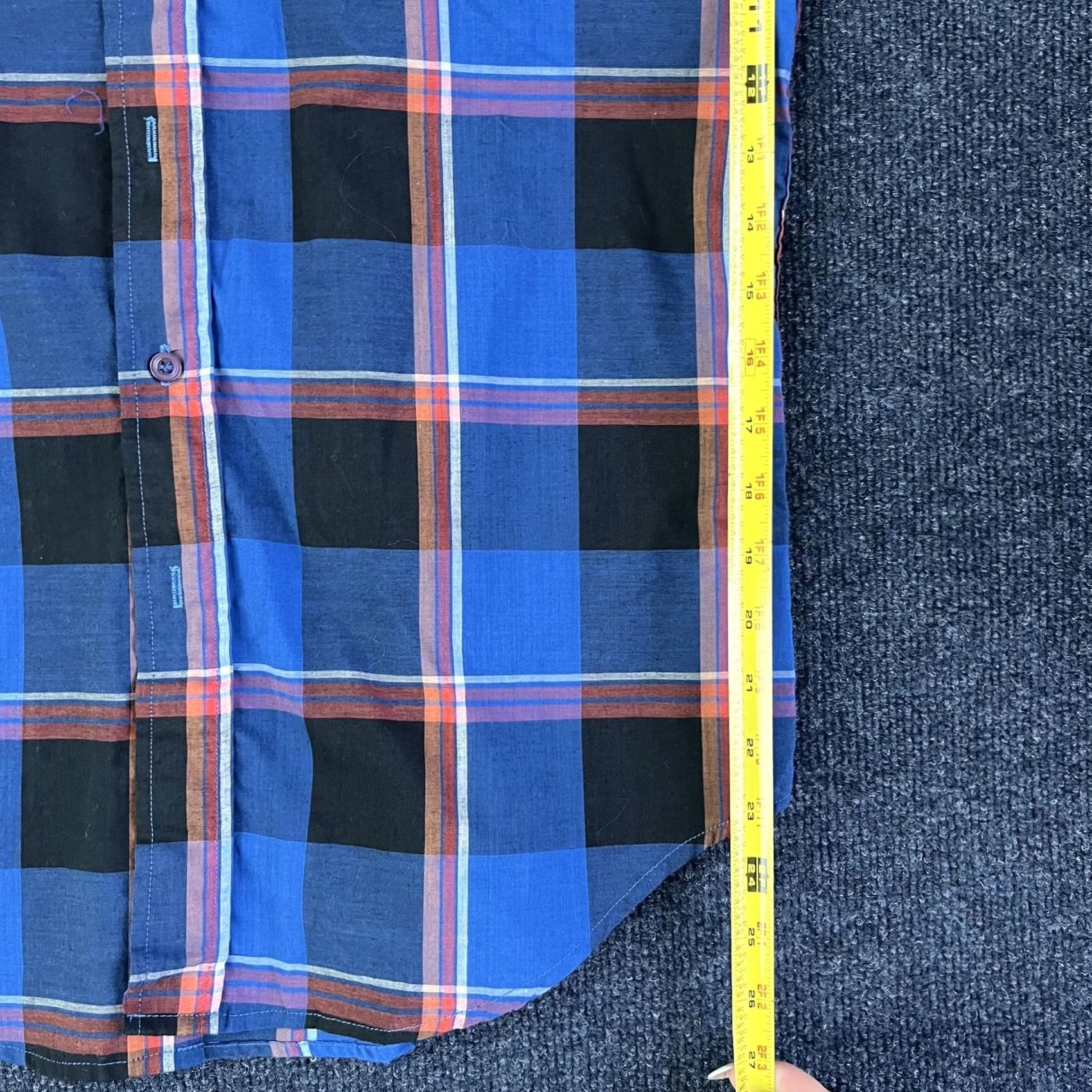 Vintage VINTAGE King's Crown Shirt Mens M Blue Plaid Long Sleeve Button Up Size US M / EU 48-50 / 2 - 5 Thumbnail