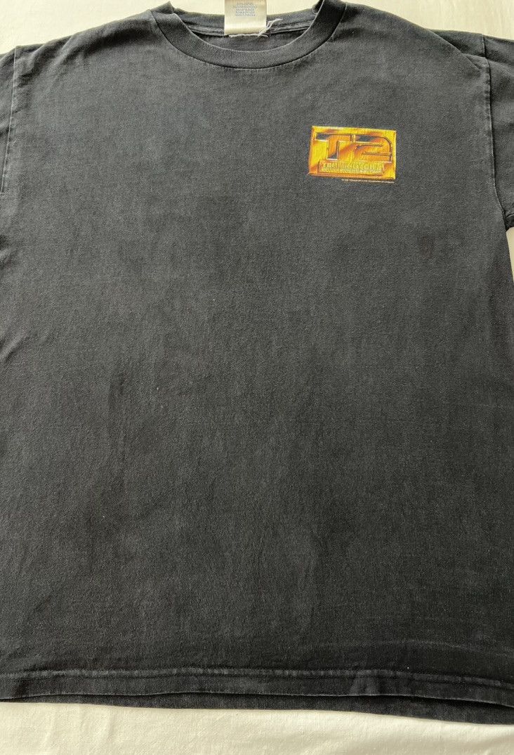 Vintage Vintage 90s Terminator 2 Universal Studios Movie T-shirt Size US XL / EU 56 / 4 - 13 Thumbnail
