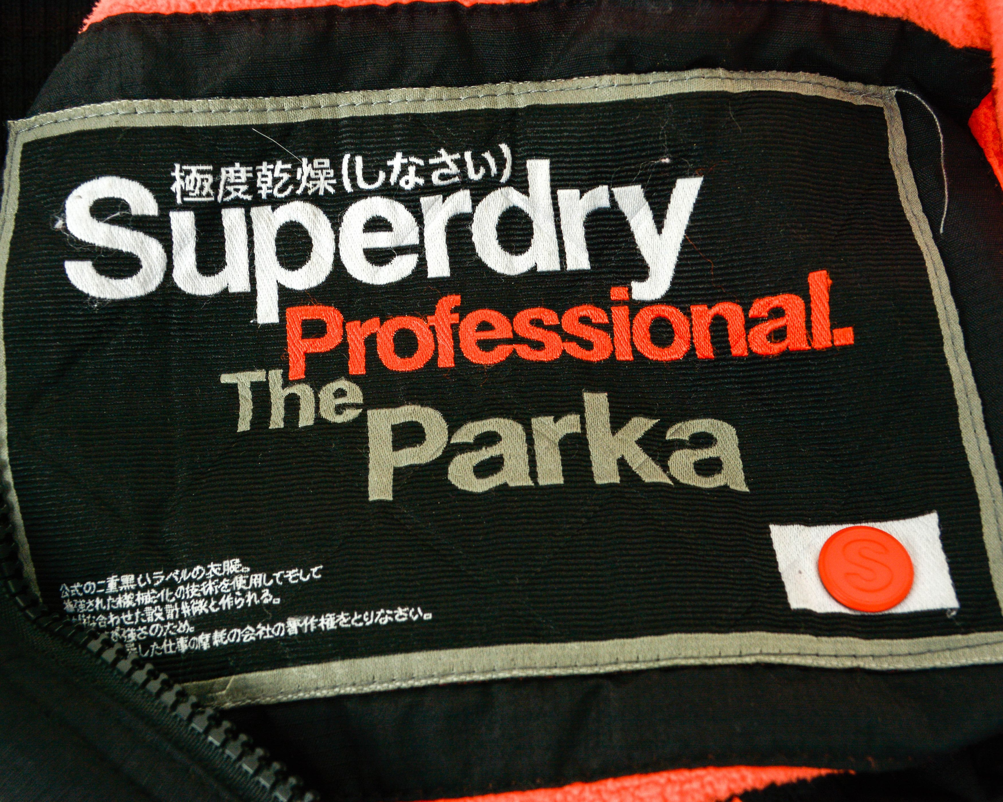 Superdry Parka Women S Jacket Hooded Black Coat Fleeced Lining Nylon Size S / US 4 / IT 40 - 4 Thumbnail