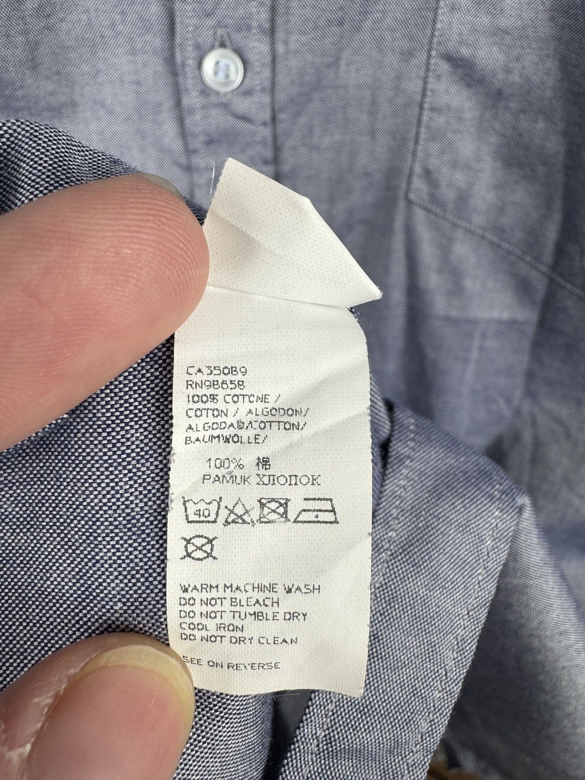 Paul & Shark Paul & Shark Button-Down Short Sleeve Shirt Small Logo Patch Size US L / EU 52-54 / 3 - 9 Thumbnail