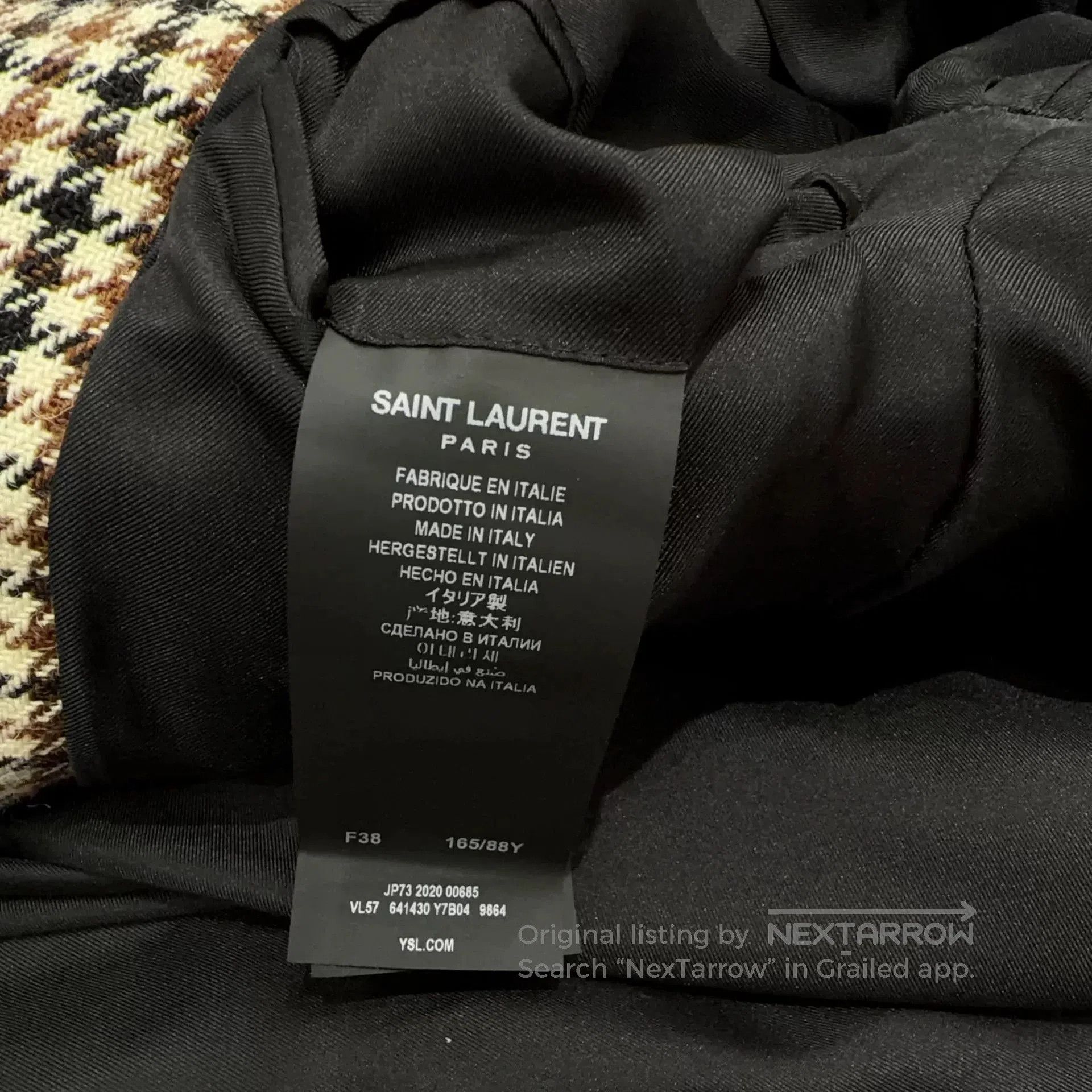 Saint Laurent Paris YSL Houndstooth Double. Size S / US 4 / IT 40 - 5 Thumbnail