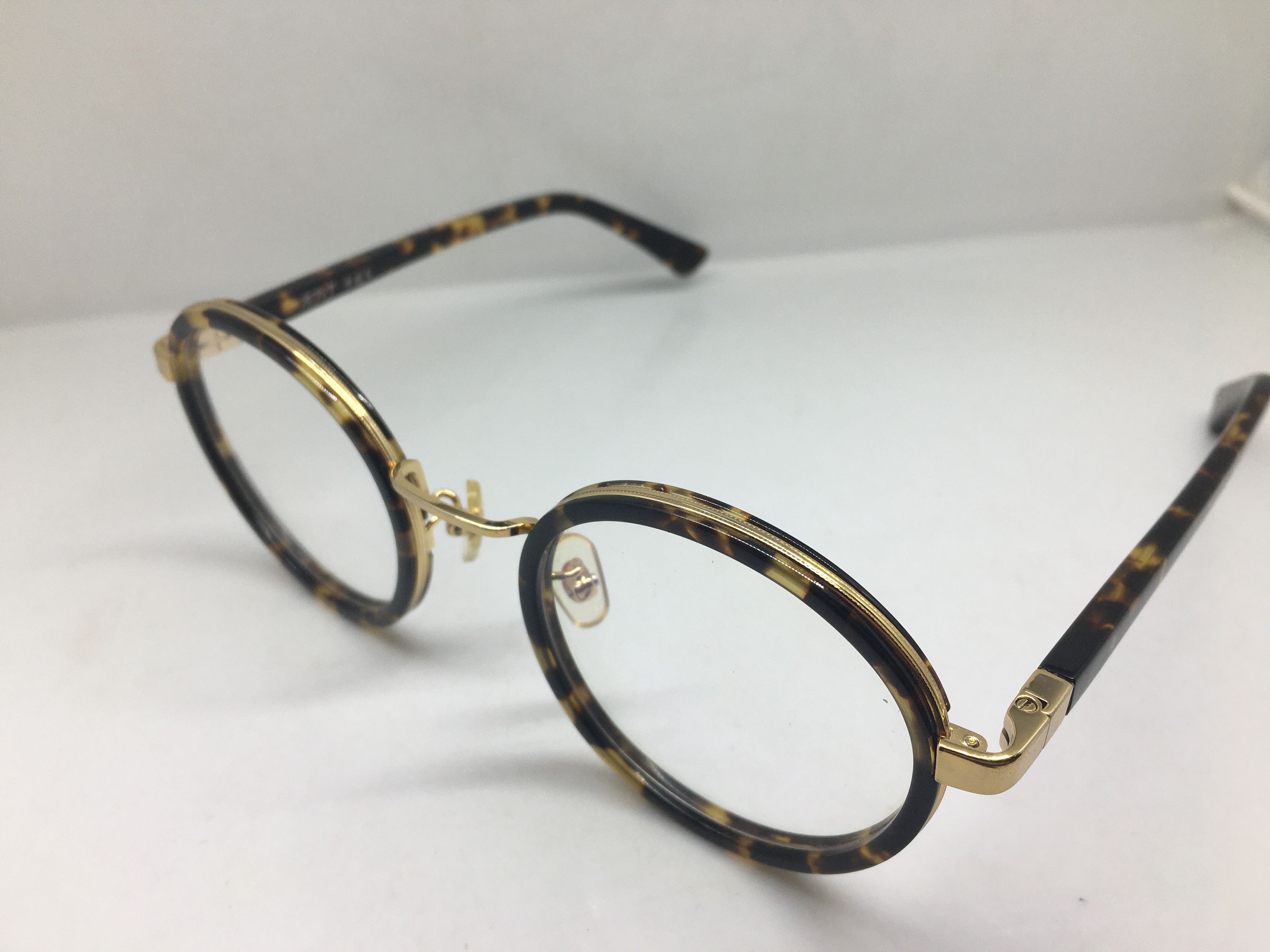 Other Handmade Tortoise Round Eyeglasses Frame Ivy League Size ONE SIZE - 3 Thumbnail