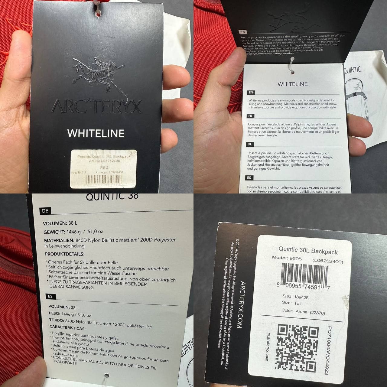 Arc'teryx Arcteryx Quintic 38L New Rare Tall Backpack Size 38 - 9 Thumbnail