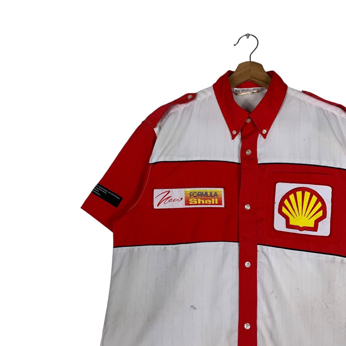Formula 1 Vintage SHELL Work Shirt #1319-C59 Size US M / EU 48-50 / 2 - 6 Thumbnail