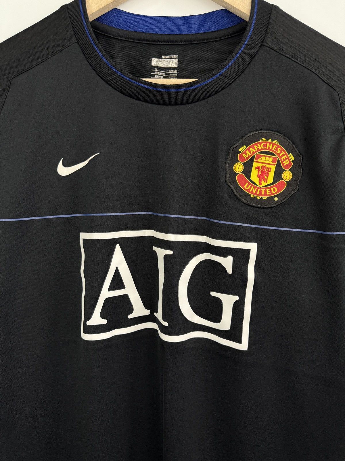Nike 🏴󠁧󠁢󠁥󠁮󠁧󠁿Y2K Manchester United Nike 2008 Soccer Jersey Tee Blokecore Size US M / EU 48-50 / 2 - 4 Thumbnail