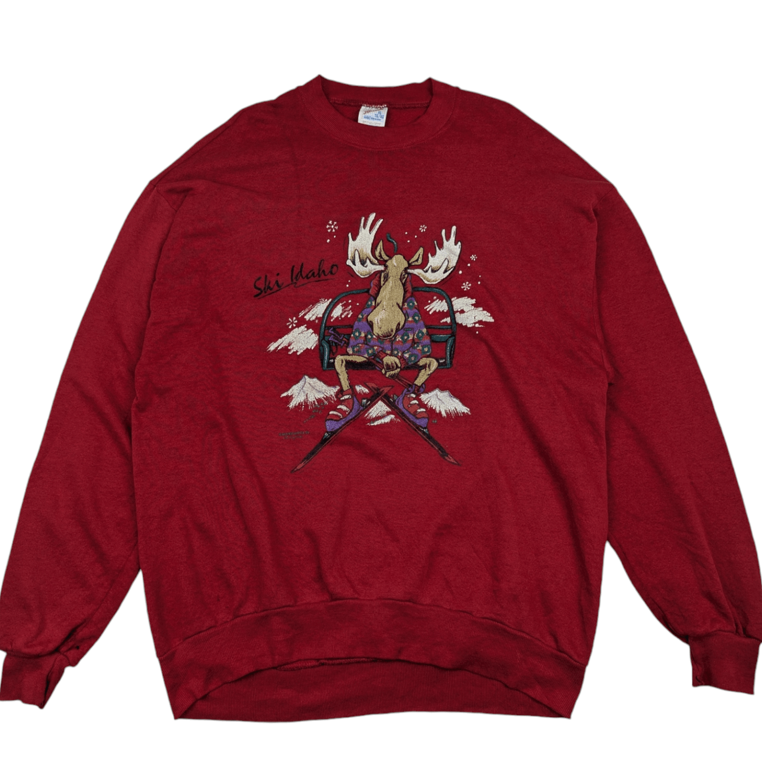 Jerzees Vintage 90's SKI IDAHO Rudolph Jumper Sweatshirt Size US XL / EU 56 / 4 - 2 Thumbnail