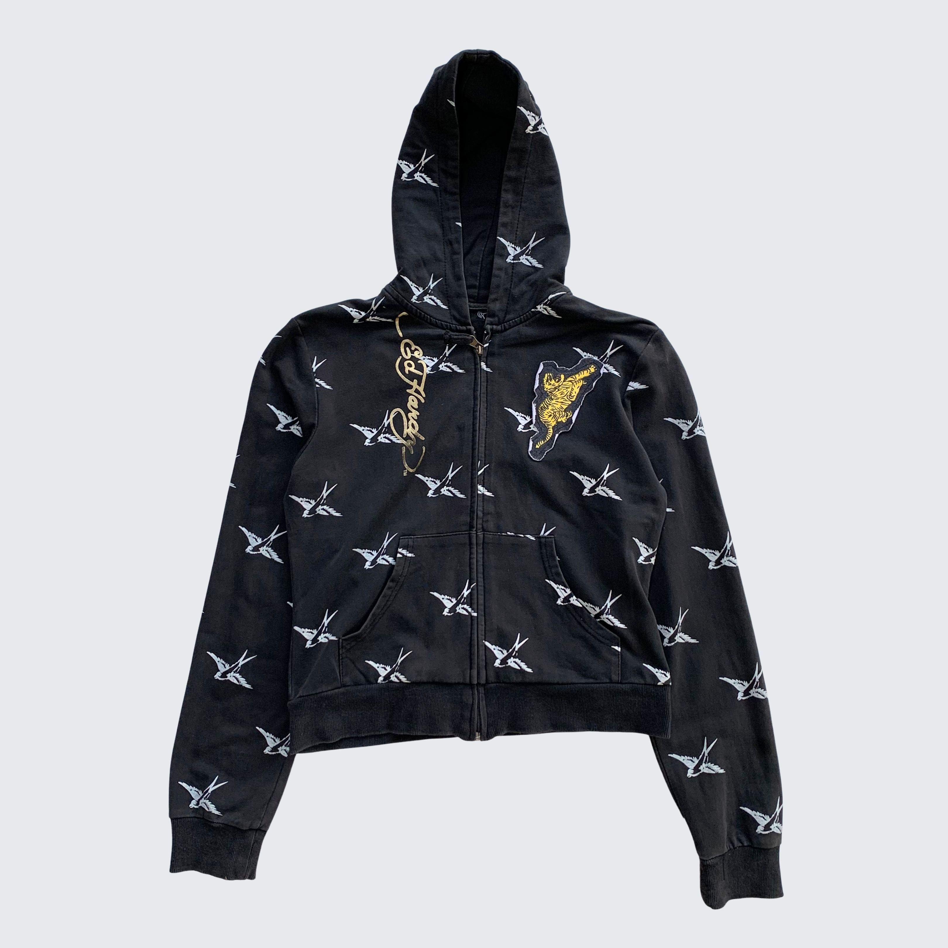 Ed Hardy 2000s Ed Hardy By Christian Audigier Zip Hoodie Size XS / US 0-2 / IT 36-38 - 2 Thumbnail