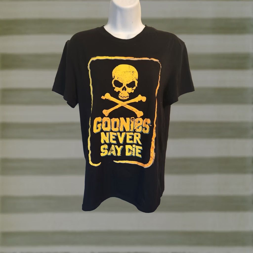 Vintage The Goonies Never Say Die Black Short Sleeve T Shirt Juniors Medium Size M / US 6-8 / IT 42-44 - 1 Thumbnail