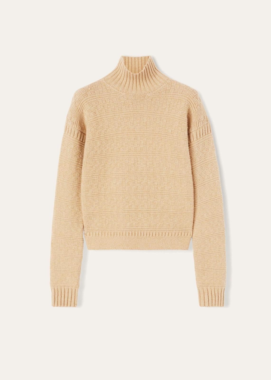 Loro Piana o1srvl11e0824 New Plymouth Turtleneck Sweater in Ivory Size L / US 10 / IT 46 - 1 Thumbnail