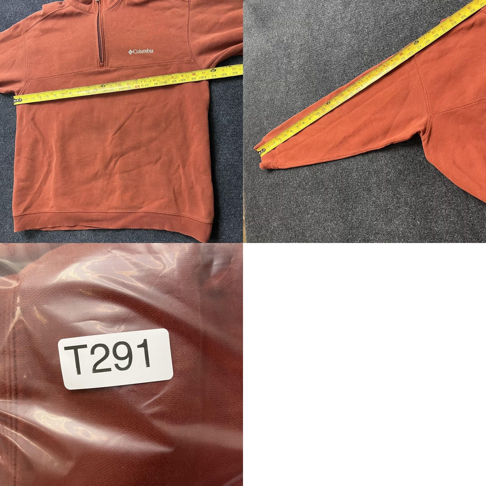 Vintage Columbia Sweatshirt Mens Large Orange Fleece 1/4 Zip Pullover Mock Neck Outdoor Size US L / EU 52-54 / 3 - 8 Thumbnail