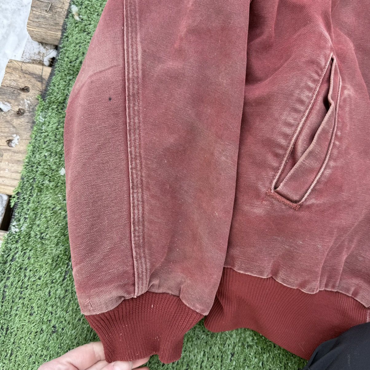 Carhartt Carhartt Men's Vintage Brick Red Santa Fe Jacket Size XL Size US XL / EU 56 / 4 - 8 Thumbnail