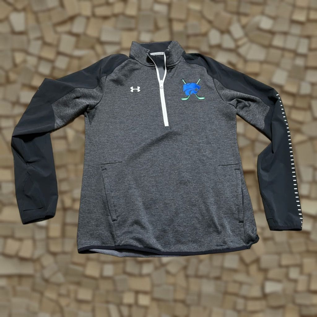 Under Armour Under armour Sweatshirt Women Large Black 1/4 Zip Cold Gear Pullover Long Sleeve Casual Modern Size L / US 10 / IT 46 - 1 Thumbnail
