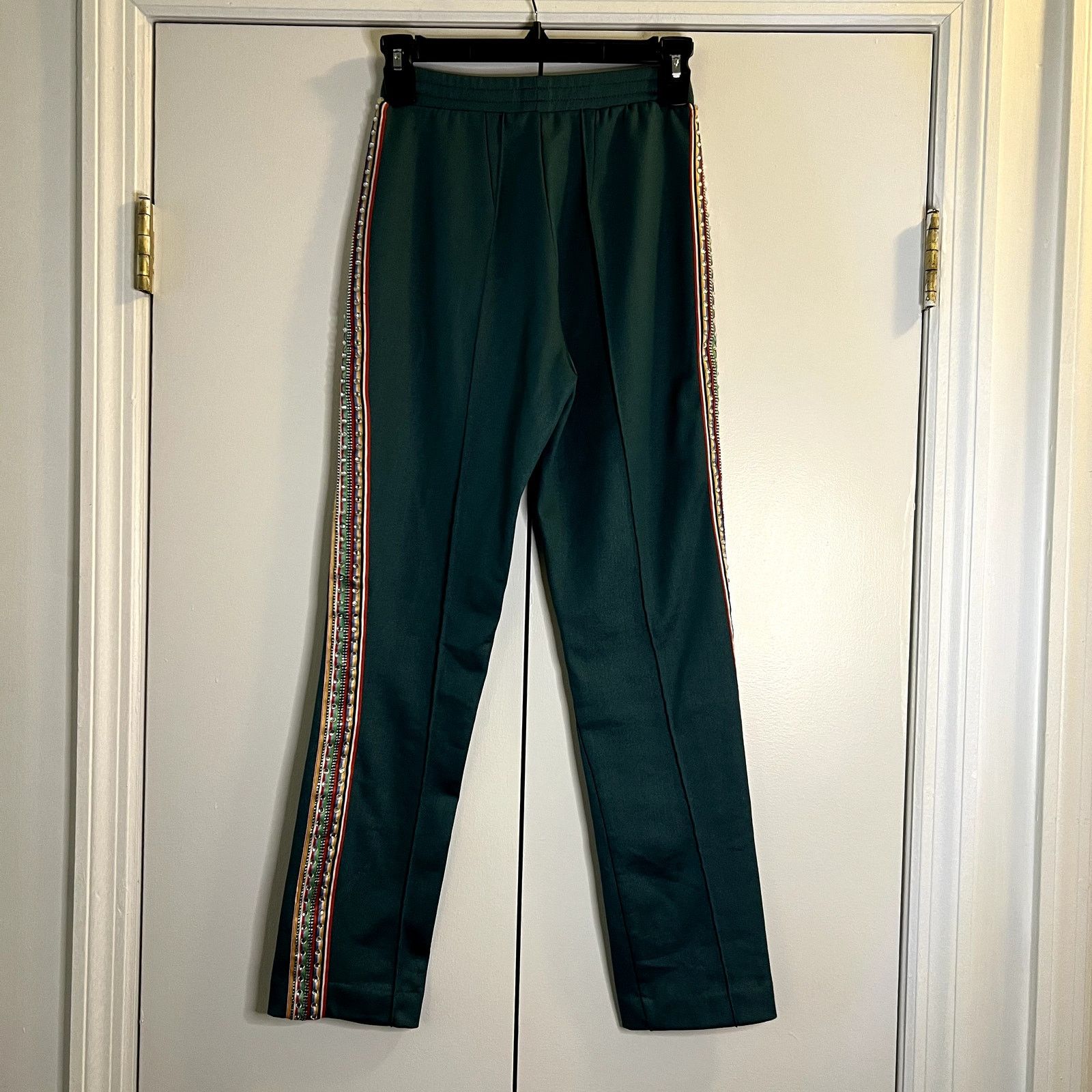 Area AREA Emerald Green Pants Stripe Zip Pocket size XS C4 Size 24" / US 00 / IT 34 - 5 Thumbnail