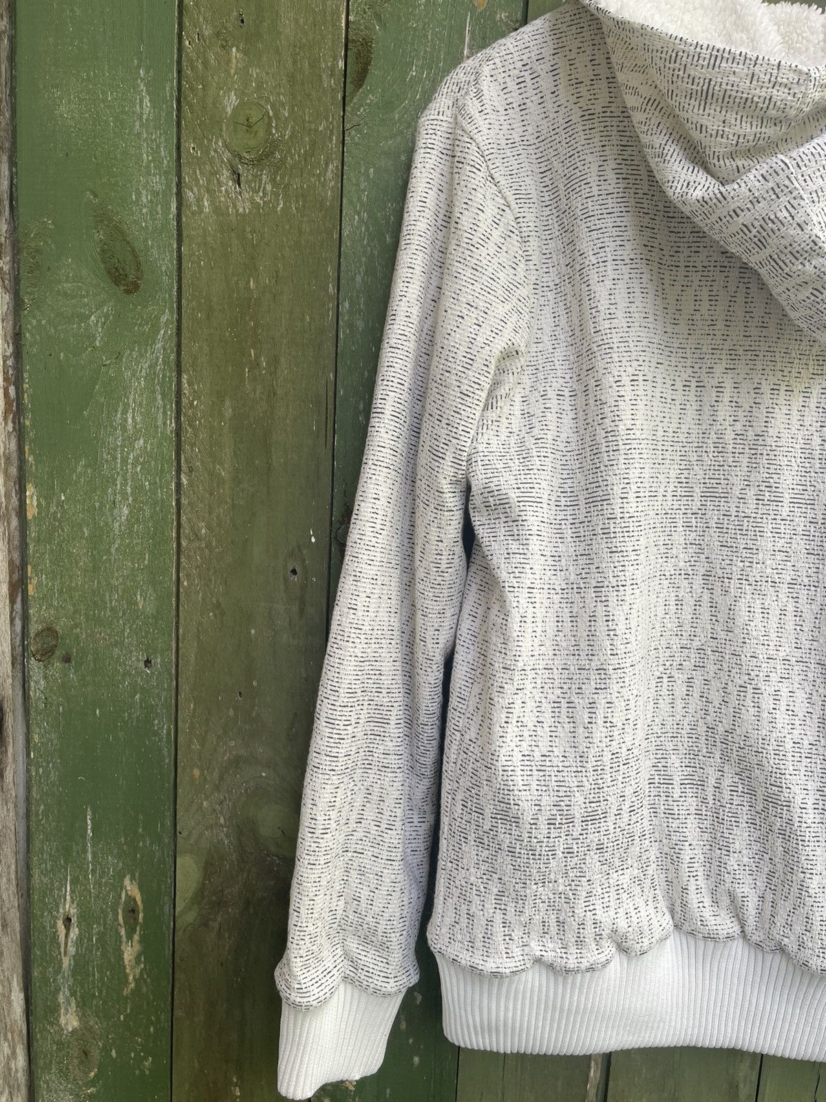 In The Attic × Japanese Brand In The Attic Sherpa Lined Hooded Zip-Up - White, Size L Size US M / EU 48-50 / 2 - 7 Thumbnail