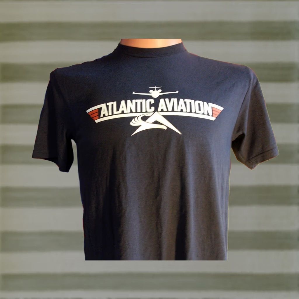 Vintage ATLANTIC AVIATION Talk To me Goose t Shirt Men's Medium Flight Airplane TOP GUN Shirt Mens XS/X? Size US M / EU 48-50 / 2 - 1 Thumbnail