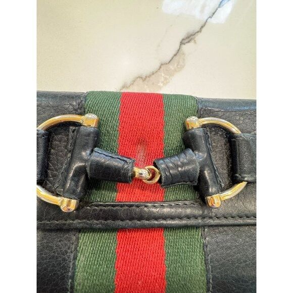 Gucci Gucci Horsebit Continental Wallet in Black Leather Size ONE SIZE - 2 Thumbnail
