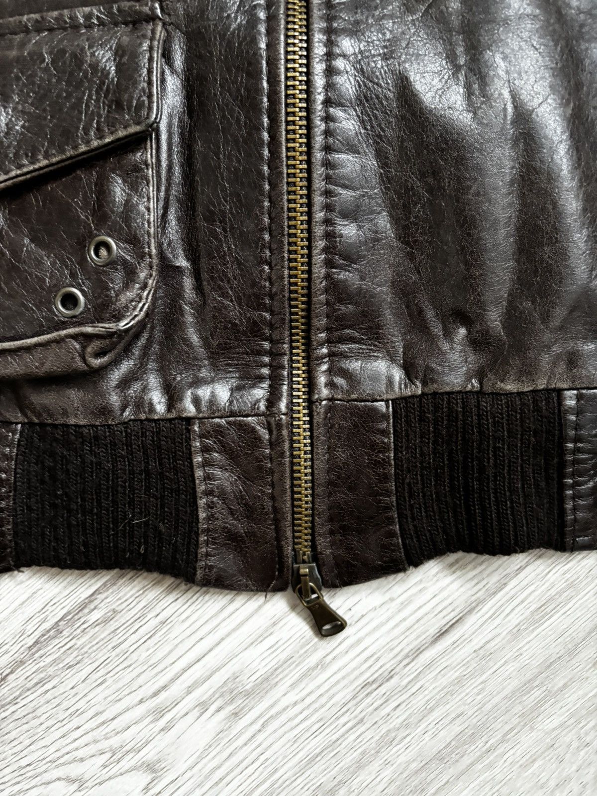 Other Emanuele Curci Women’s Leather Bomber Jacket Made in Italy Size XL / US 12-14 / IT 48-50 - 8 Thumbnail