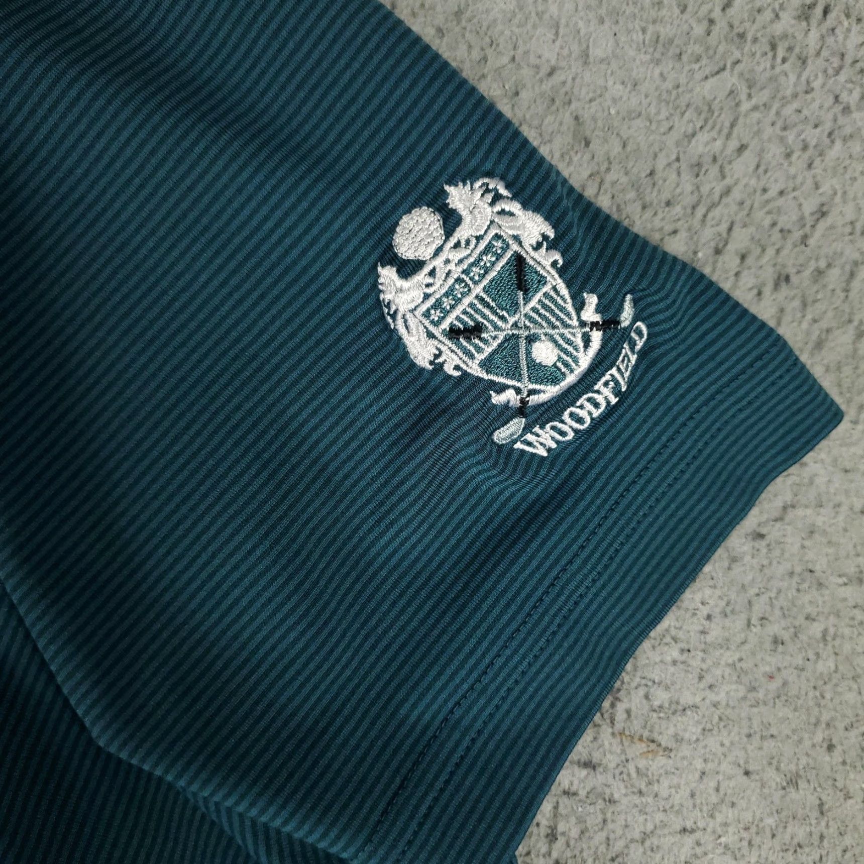 Adidas Adidas Polo Shirt Mens XL Teal Striped Golf Performance Logo Golf Size US XL / EU 56 / 4 - 3 Thumbnail