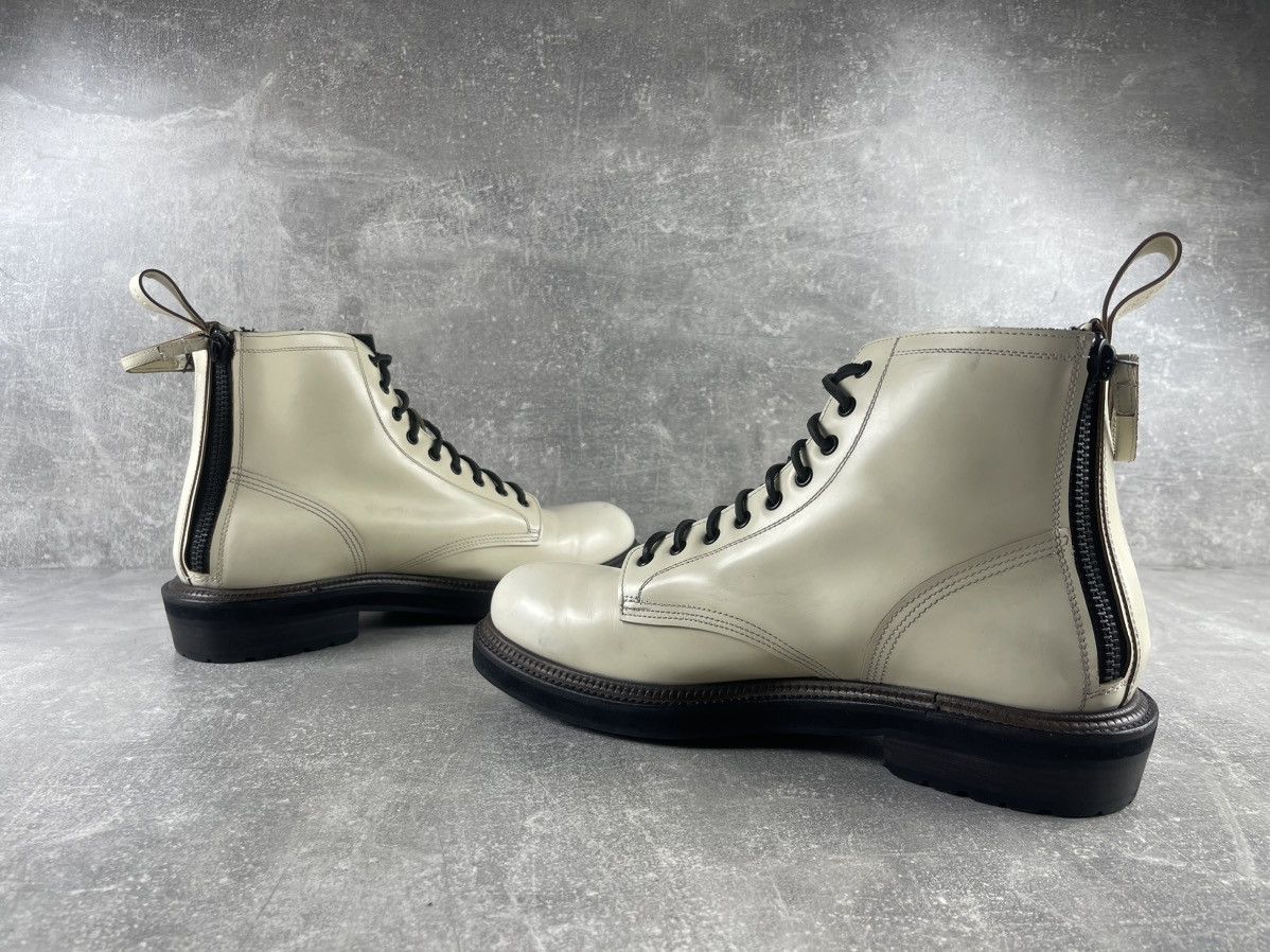 Buttero Buttero Leather Combat Biker Double Zip Boots Beige Vibram Size US 10 / EU 43 - 6 Thumbnail