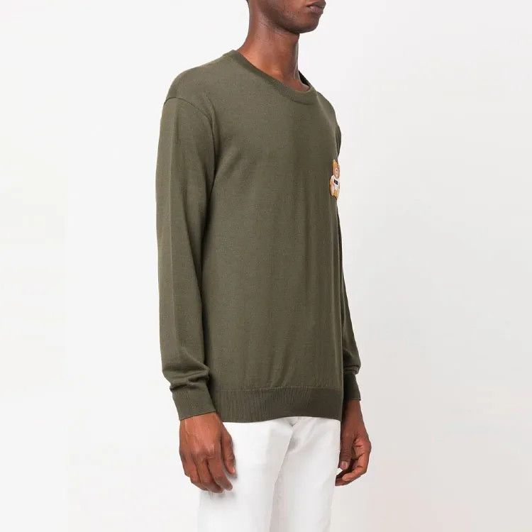 Moschino o1y0225 Sweater in Dark Green Size US M / EU 48-50 / 2 - 3 Thumbnail