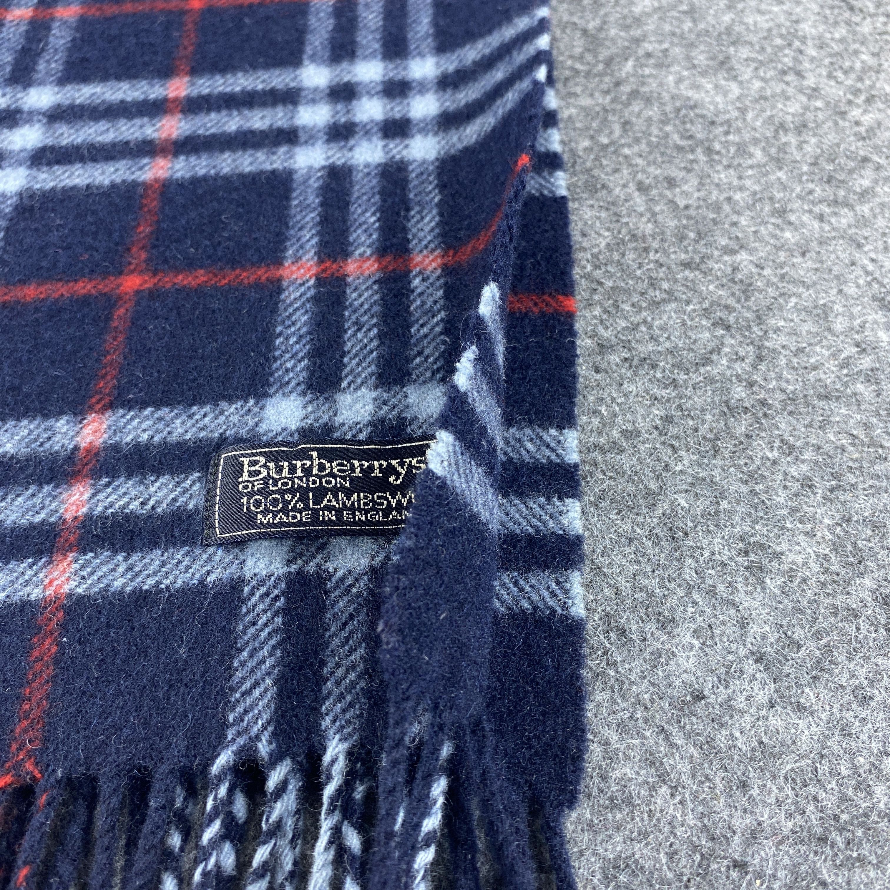 Burberry × Vintage GF10671 Burberry Scarf Neck Wear Muffler Nova Check Size ONE SIZE - 5 Thumbnail
