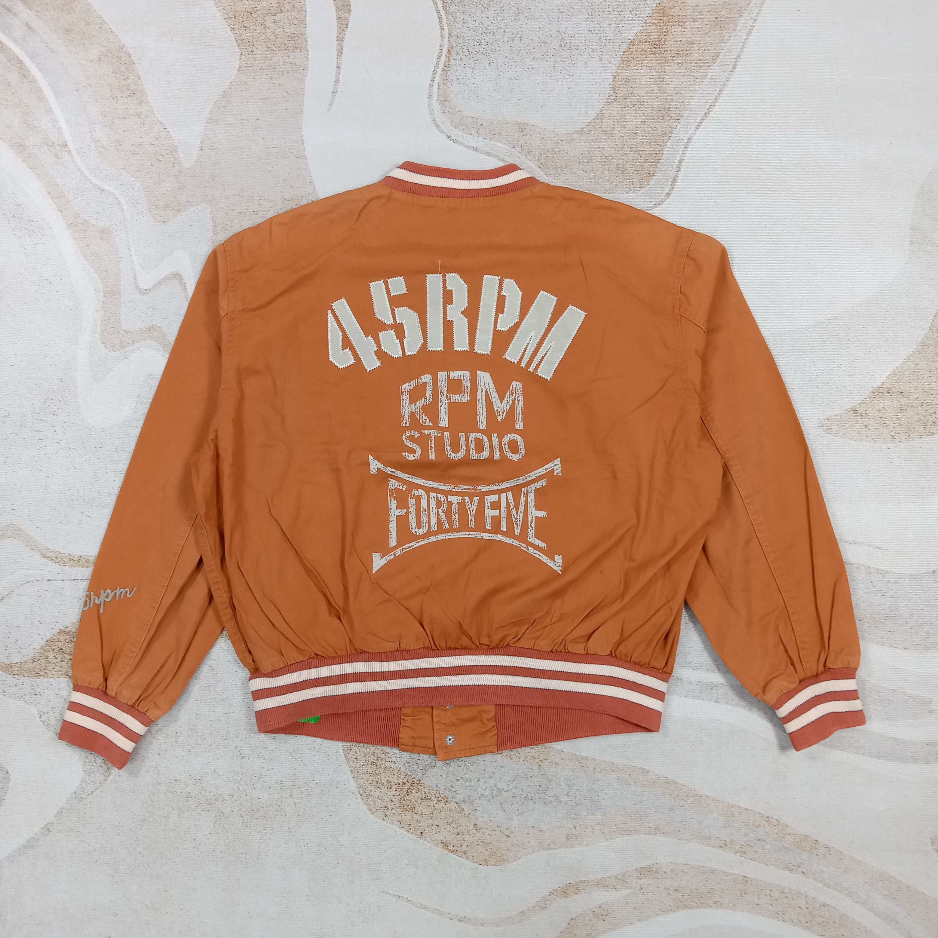45rpm Rare 45rpm Studio Japanese Brand Varsity Jacket C288N8 Size US L / EU 52-54 / 3 - 1 Thumbnail