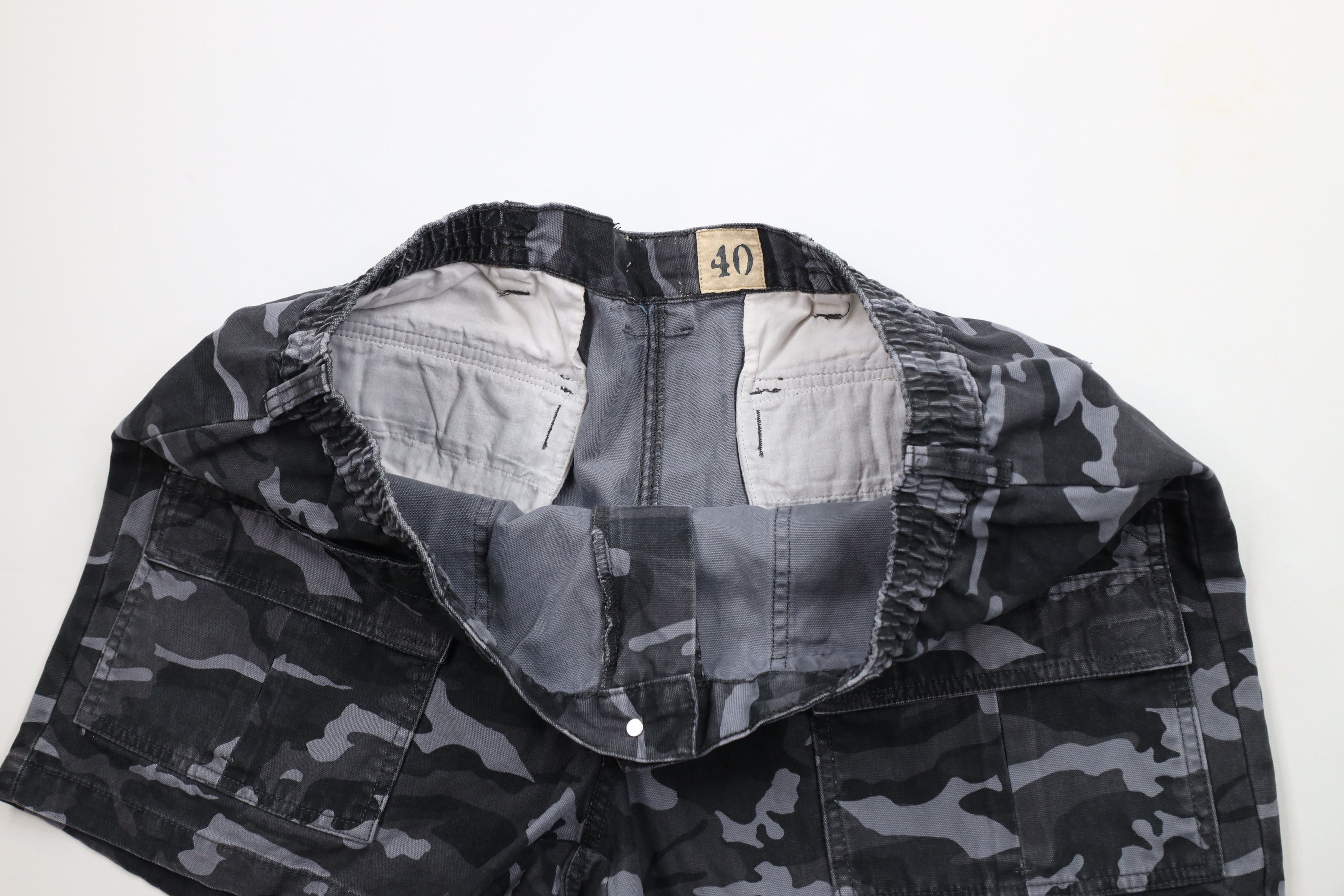 Vintage Vintage 90s Streetwear Knee Camouflage Cargo Shorts Cotton Size US 40 / EU 56 - 6 Thumbnail
