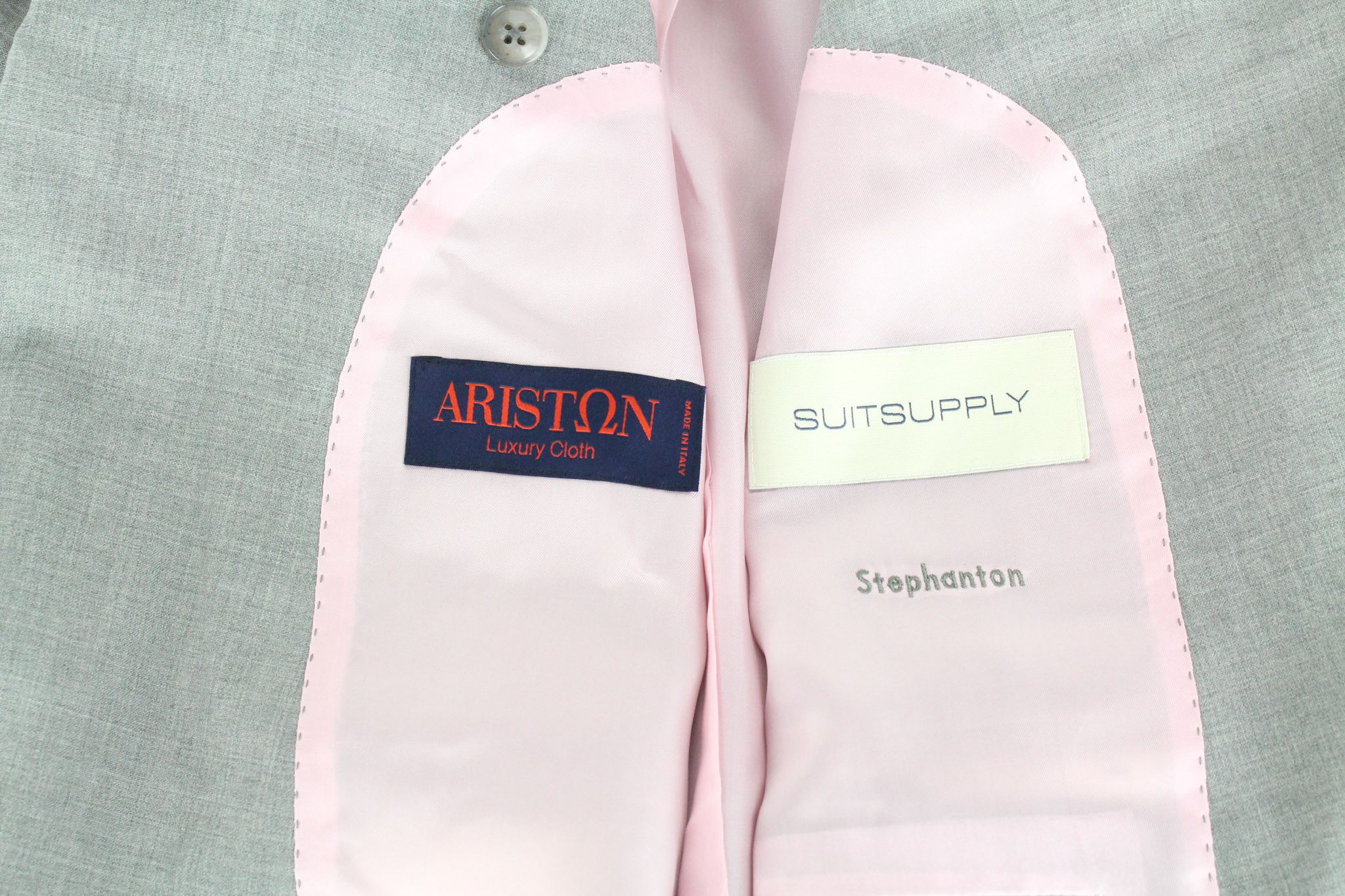 Suitsupply LA SPALLA UK40S Wool Grey Suit 73584 Size 40S - 14 Thumbnail
