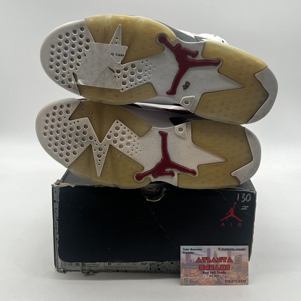 Jordan Brand Air Jordan 6 Carmine Size US 8.5 / EU 41-42 - 8 Thumbnail