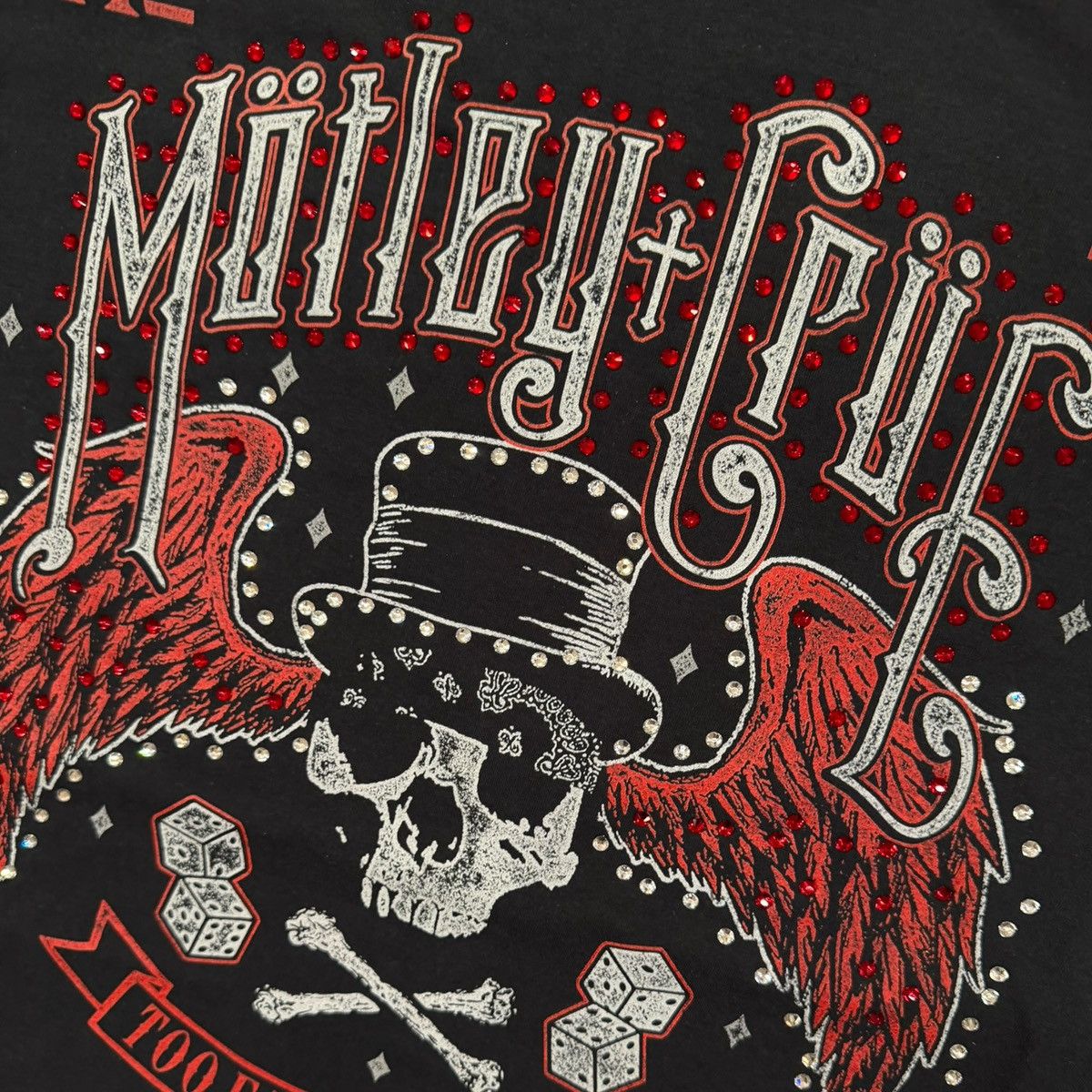Vintage T shirt vintage motley crue custom swarovsky Size US XL / EU 56 / 4 - 2 Thumbnail