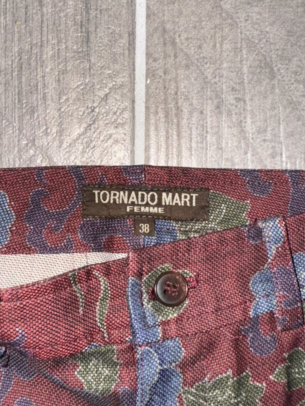 Tornado Mart Tornado Mart Womens Floral flared pants Size 38" / US 16 / IT 52 - 3 Thumbnail