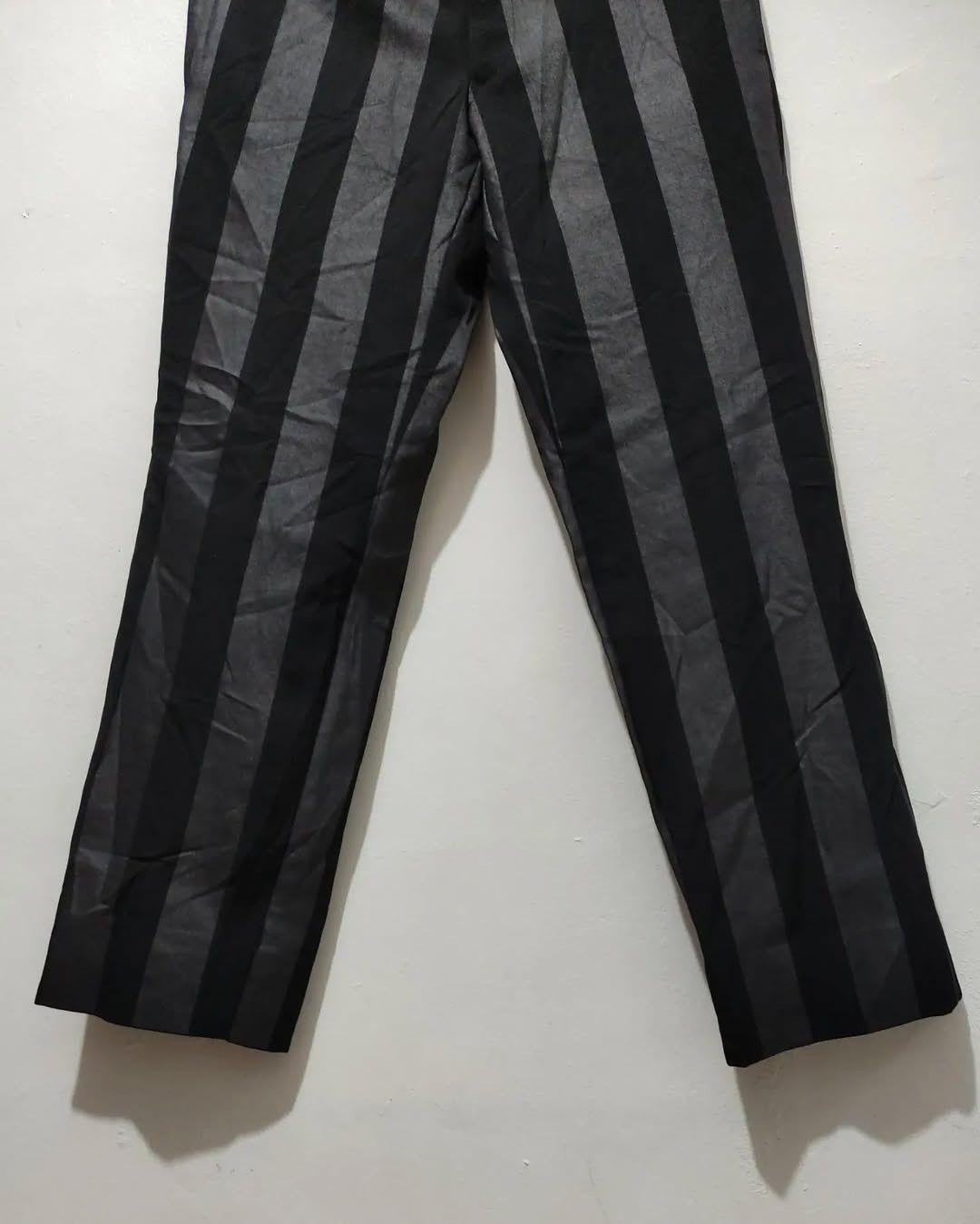 Japanese Brand Japanese Comme Ça Du mode Vkei Black Striped Slack Pants Size US 30 / EU 46 - 5 Thumbnail
