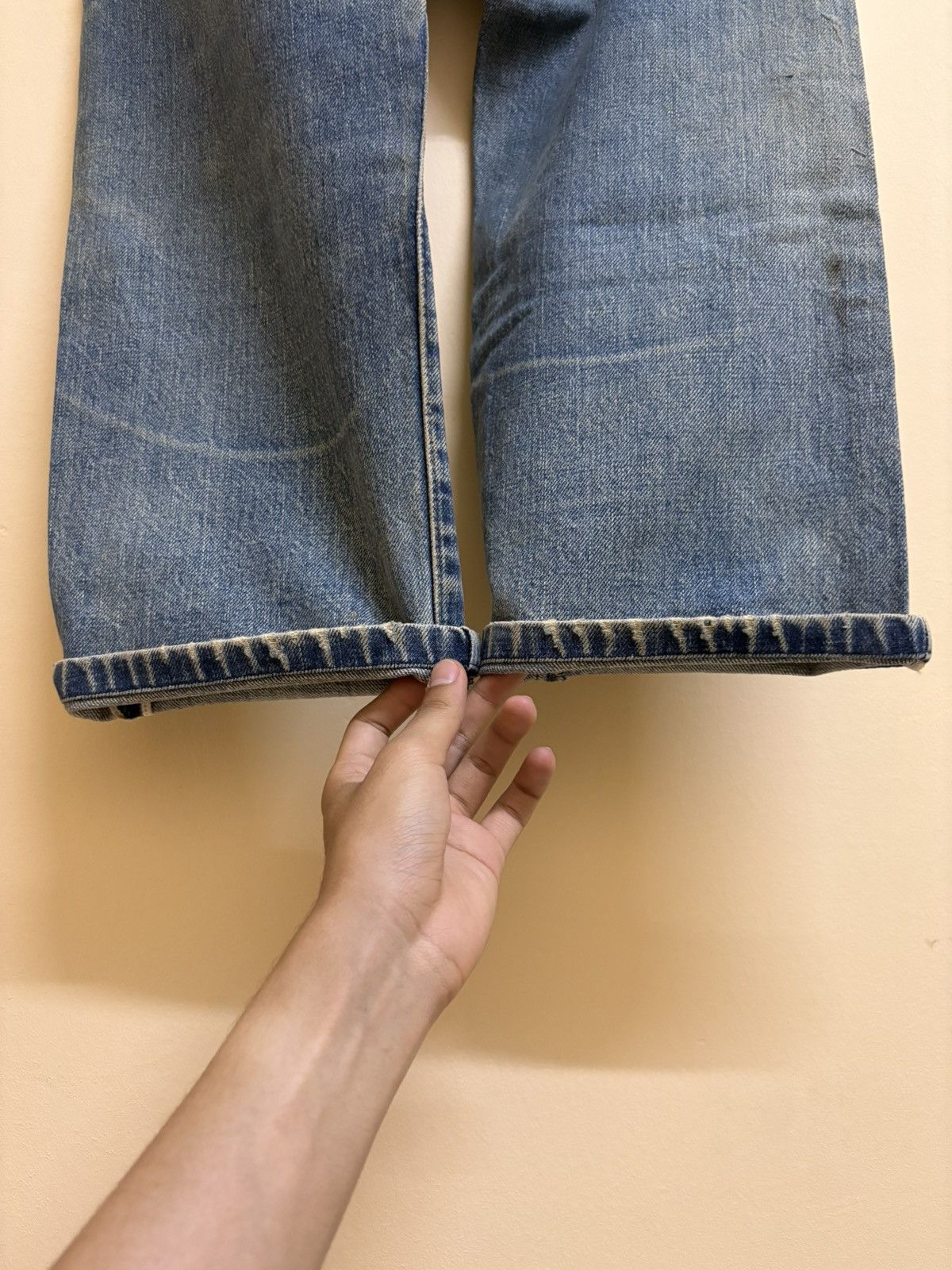 Levi's Vintage 90s Levis 502 XX J22 W27 L34 Selvedge Jeans Size US 27 - 24 Thumbnail