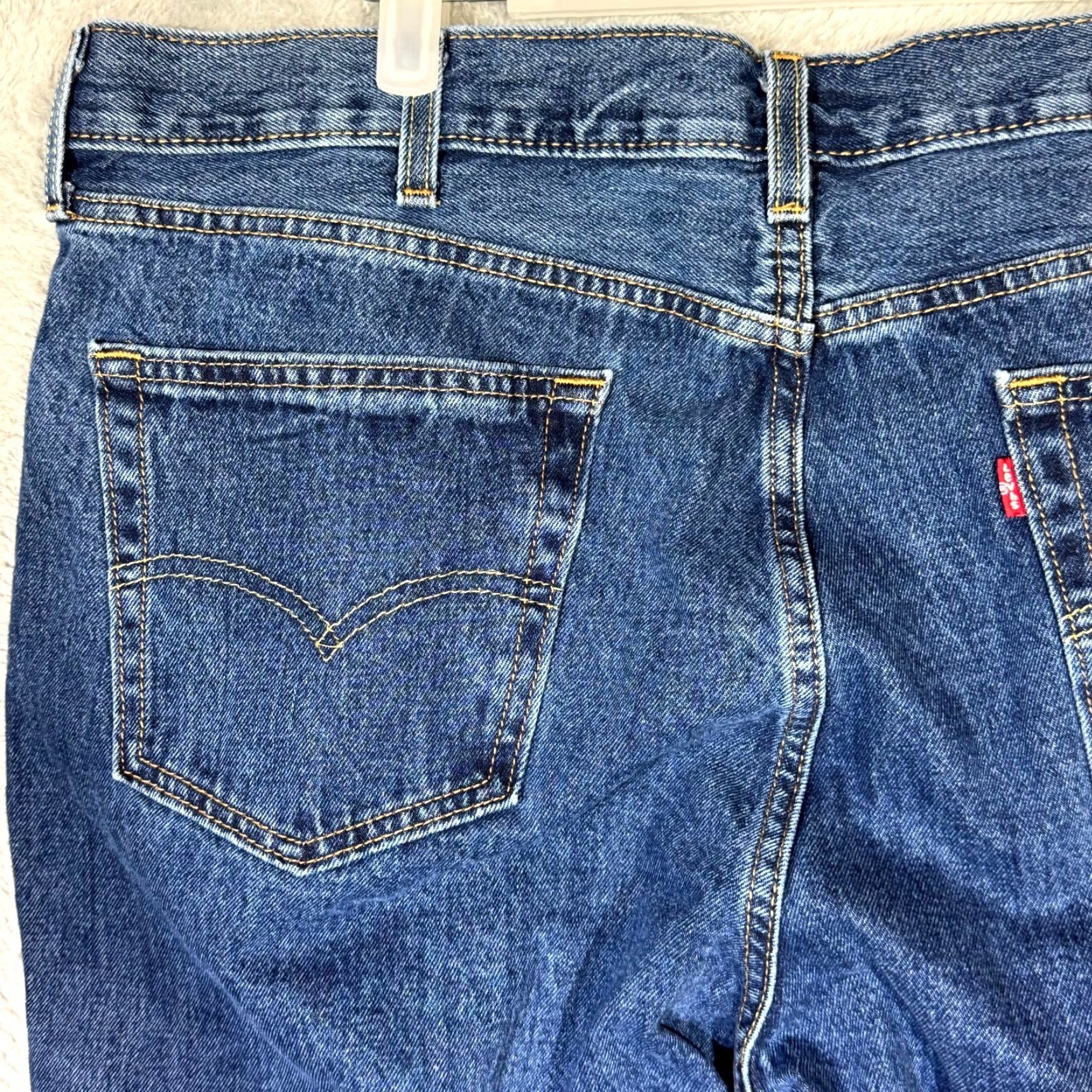 Levi's Levi’s 550 Mens Jeans 42x32 Blue Denim Relaxed Fit Mid Rise Straight Leg Size US 42 / EU 58 - 6 Thumbnail