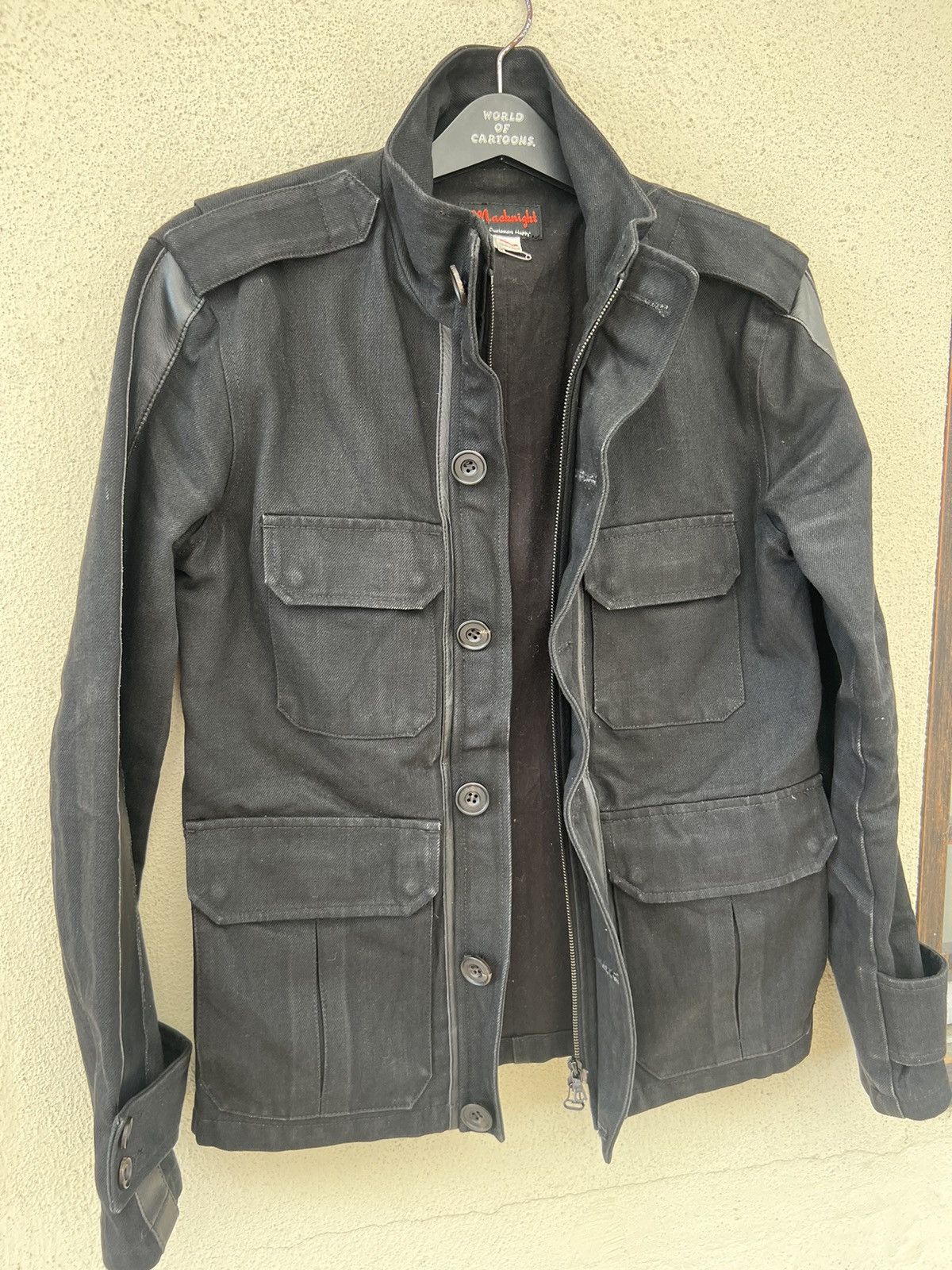 junhashimoto Jun Hashimoto Macknight Hybrid Black Denim Jacket Size US M / EU 48-50 / 2 - 20 Thumbnail