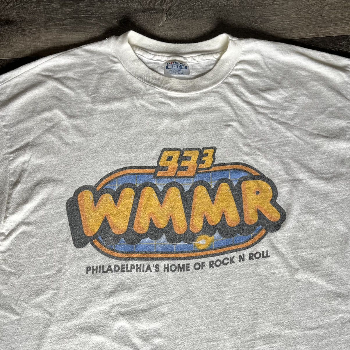 Vintage Vintage 1990s WMMR 93.3 Philadelphia Rock and Roll Radio Tee Size US XL / EU 56 / 4 - 2 Thumbnail