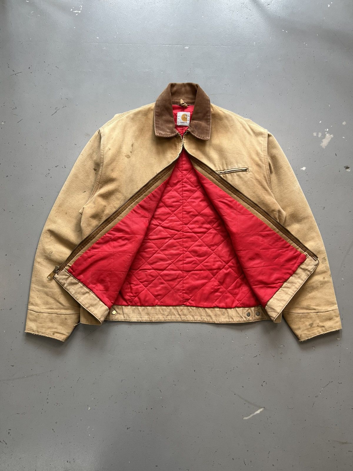 Carhartt × Vintage Dusty tan vintage carhartt quilted line Detroit - L Size US L / EU 52-54 / 3 - 6 Thumbnail