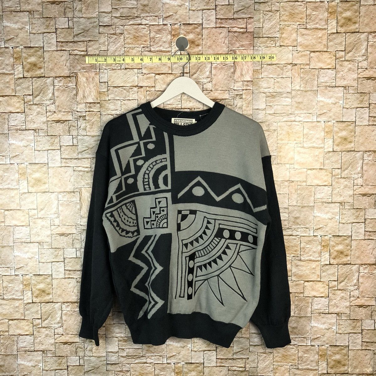 Homespun Knitwear Mill Star Grey art sweatshirt Knitwear #A1113 Size US L / EU 52-54 / 3 - 1 Thumbnail