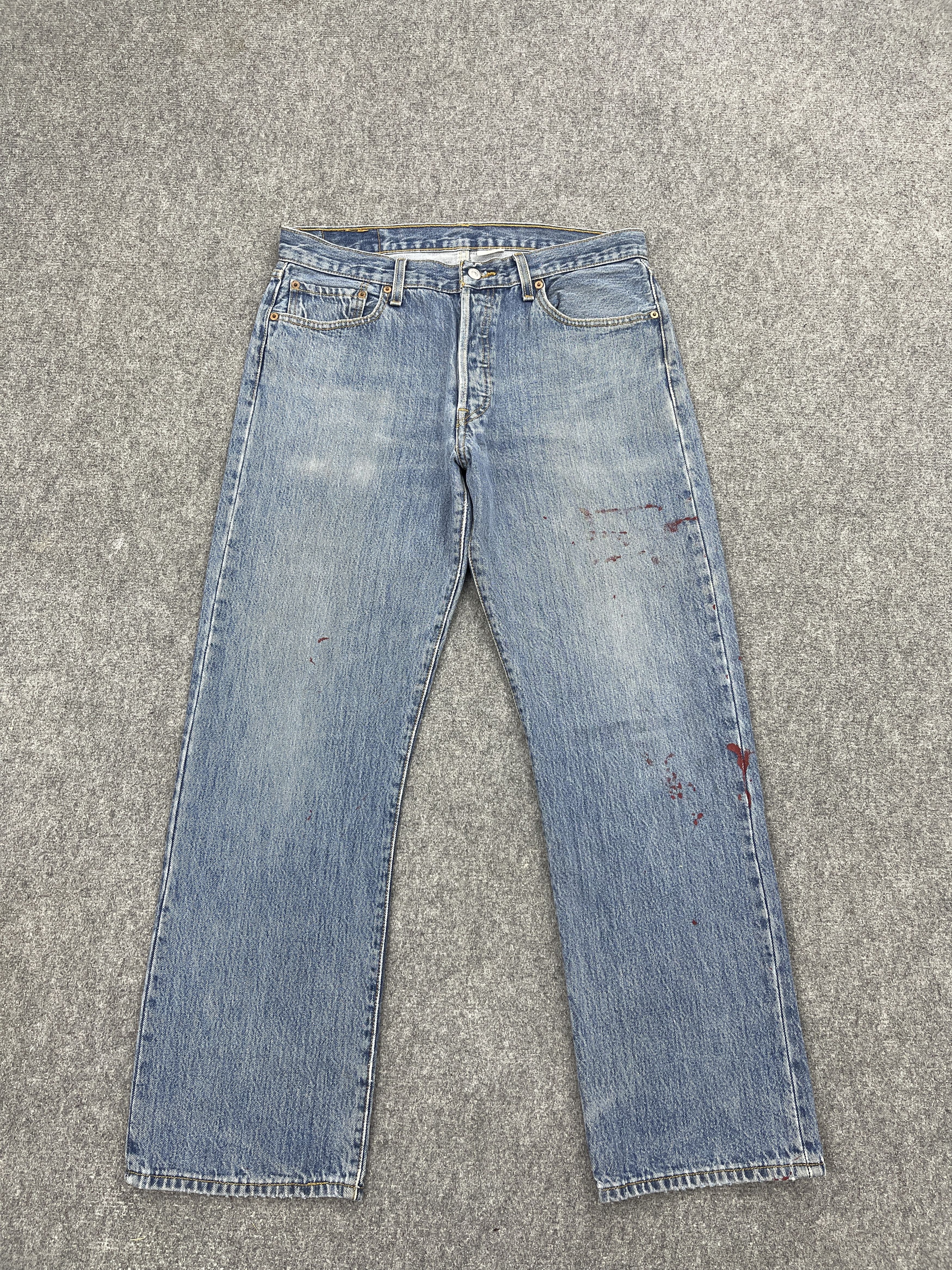 Levi's × Vintage Vintage Levis 501 Light Washed Jeans Size US 33 - 1 Thumbnail