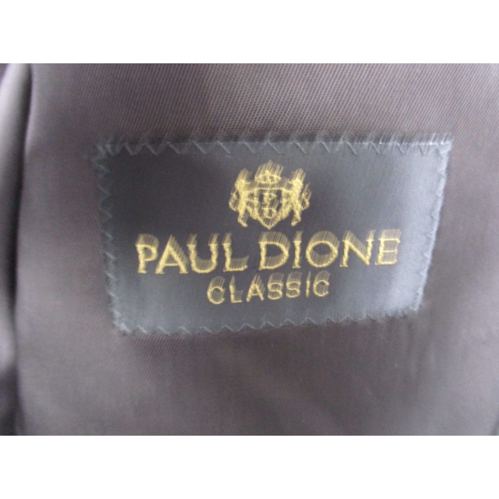 Vintage Paul Dione Suit Mens 2 Piece Gray Pinstriped 100% Wool 42L 36x30 Vintage No Size 42R - 3 Thumbnail