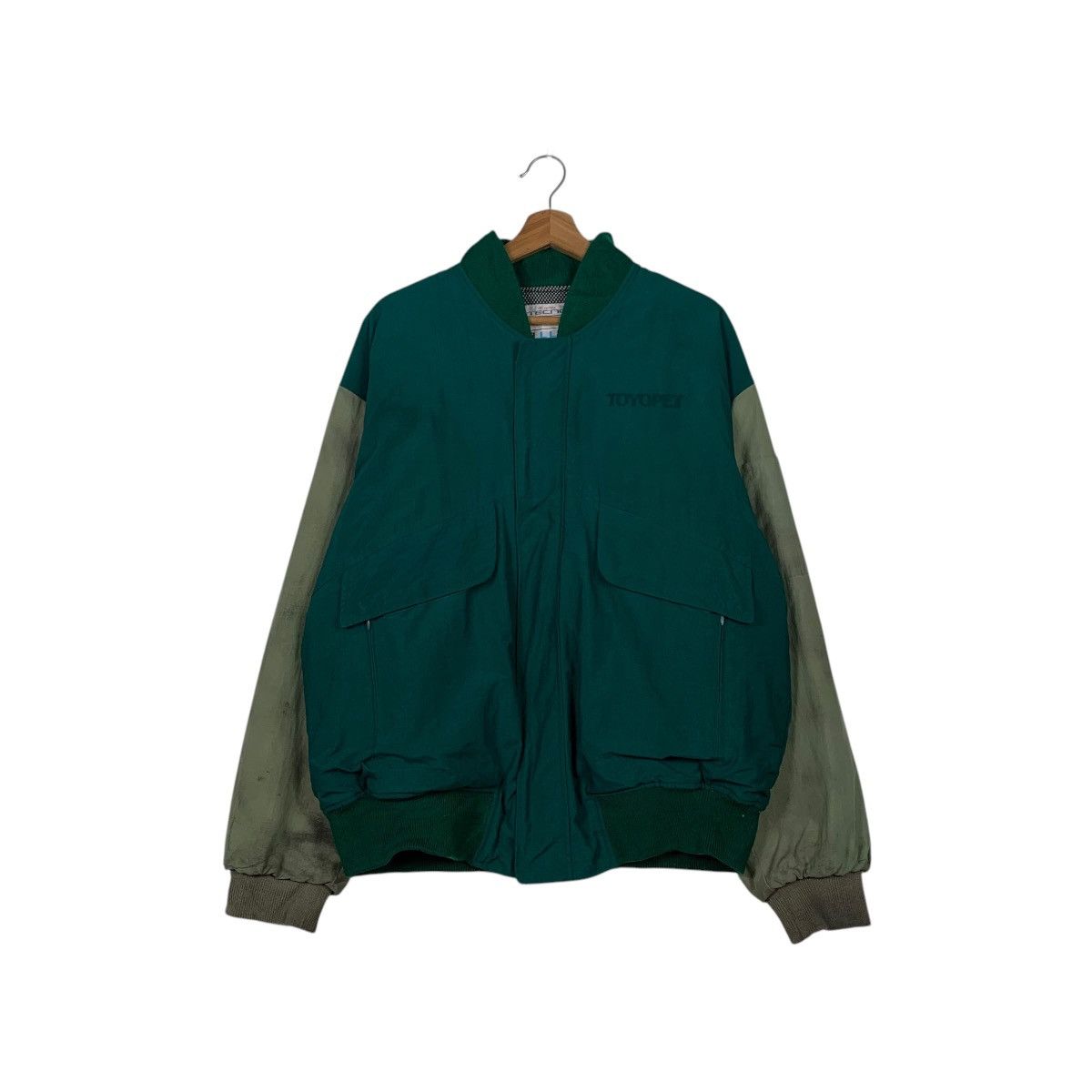Japanese Brand TOYOTA Tecno TOYOPET Big Logo Bomber Jacket #2063-C90 Size US L / EU 52-54 / 3 - 3 Thumbnail